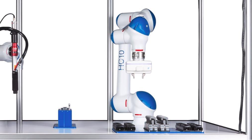 36 7 YASKAWA HC10 Yaskawa HC10, which is shown in Figure 16, is a collaborative robot working with six different axes and it is designed for lots of different applications, such as assembly, machine