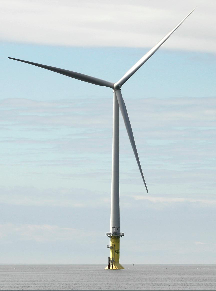Tuulivoiman perusteet Tuulivoimalalla muutetaan tuulen liikeenergia sähköksi Tuulen voima, tuulen kyky tehdä työtä: PV = 0,5*p*V 3 * A, jossa p = ilman tiheys (kg/m 3 ) V = tuulen nopeus A =