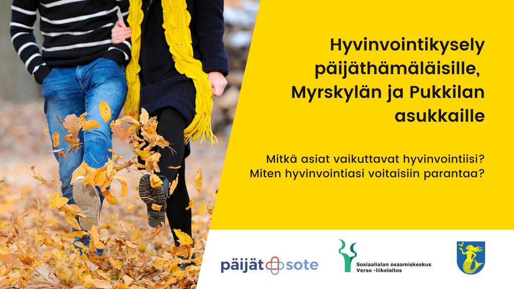 Hyvinvointikyselyn toteuttaminen 1.9.-26.9.2021 Tavoitteena oli selvittää asukkaiden kokemusta hyvinvoinnista ja hyvinvointivajeista Kysely toteutettiin kaikille avoimena nettikyselynä.