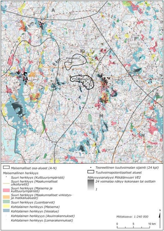 Esimerkki: Pitkälänvuori ja Penkkisuo Yhteisvaikutukset huomioitava Unesco -kohde lähivaikutusalueella