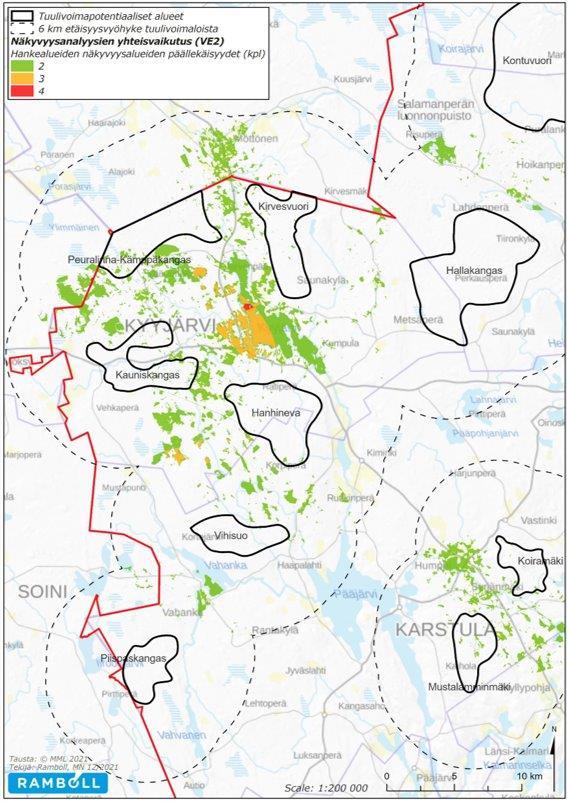 yhteisvaikutukset Huomiointi luonnosvaiheen tvalueita määritettäessä Tarkempi