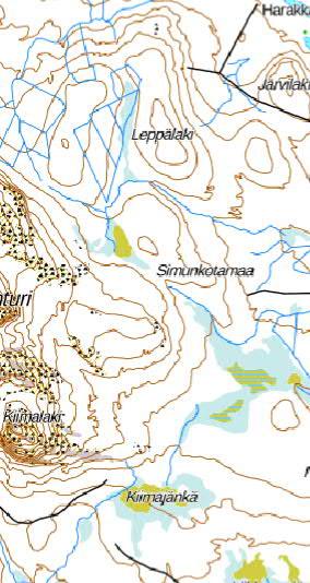 Kartta malminetsintälupahakemusalueesta