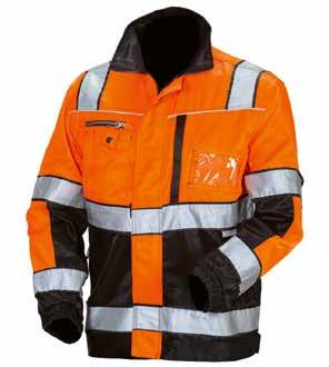 12 VUORITTOMAT TYÖASUT 4124 PUSERO oranssi/musta, EN 20471 Lk.2 Materiaali: likaa, vettä hylkivää ja kestävää beavernylon kangasta 80 % polyesteriä ja 20 % puuvillaa. Kankaan paino 250 g/m².