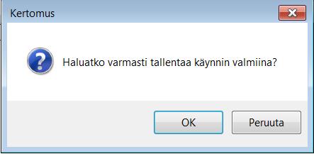 Kun vastaanottaja avaa opiskelijan keskeneräisen kirjauksen tarkistusta varten, ohjelma muuttaa sen automaattisesti