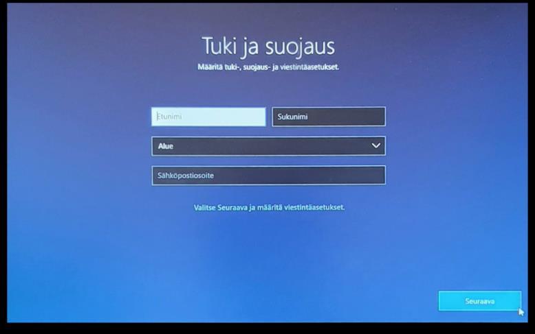 (Huom! Käytä omaa sähköpostia, ei edu.riveria.