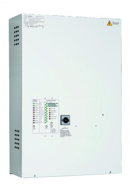 TAPSA CONTROL TURVAVALOKESKUS TKT6524C 1~ N/PE 220-240 VAC 50 Hz IP 20 RAL 9003 EN 50171 TKT65xxCX-sarjan turvavalokeskus, kuten kaikki Tapsa Control -keskuksemme,