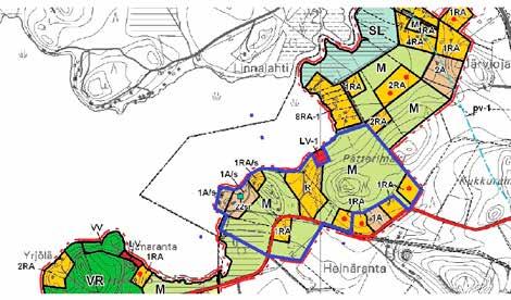 Ote Lopen Kirkonkylän-Jokiniemen osayleiskaavasta, suunnittelualue rajattu sinisellä Rakennusjärjestys Lopen kunnan rakennusjärjestys on tullut voimaan 1.3.2011.