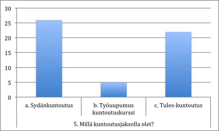 20 terveydentilansa joko keskinkertaiseksi tai melko hyväksi. Kukaan kuntoutujista ei kokenut terveydentilaansa erittäin huonoksi.