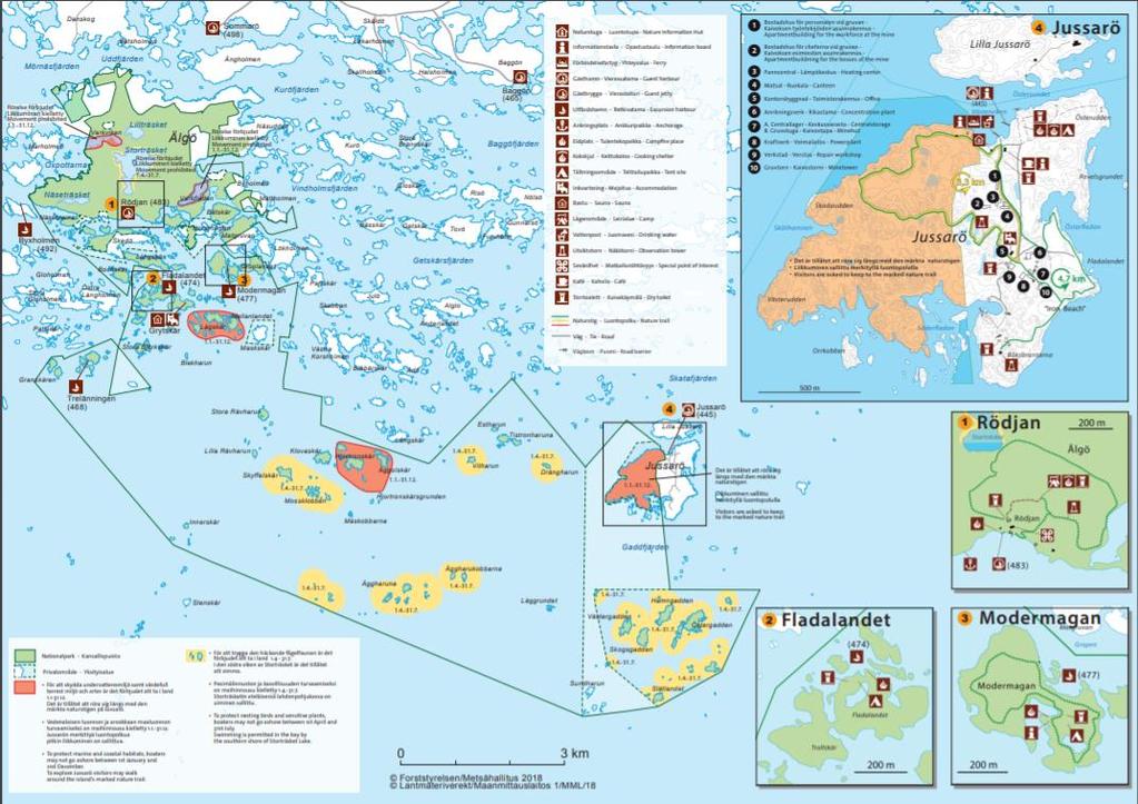 Tammisaaren saariston kansallispuisto 2/2 Tammisaaren saaristoparatiisin luonnosta ja maisemista voi nauttia esimerkiksi veneillen, meloen, sukeltaen tai luontopolun varrella.