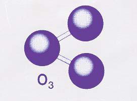 12 2.3.1 Physical and chemical properties Ozone molecule consists of three oxygen atoms and it is often called an allotropic form of oxygen.