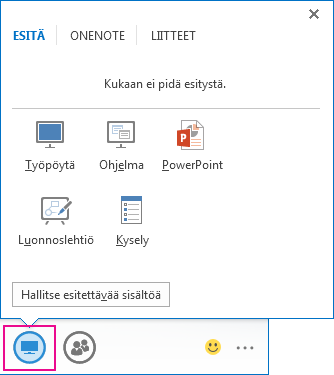 Käytä työpöydän jakamista, kun siirryt usein ohjelmasta toiseen tai käsittelet eri ohjelmista tulevia tiedostoja.