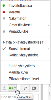 Henkilön hakeminen ja kutsuminen pikaviesteihin Pikaviestejä ei voi käyttää ennen kuin keskustelukumppani on kutsuttu mukaan keskusteluun ja tämä on hyväksynyt kutsun.