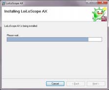 1. Käynnistä LoiLoScope EX/AX/FX Om fönstret Användarkontokontroll visas, klicka på "Ja" (för Windows 7).