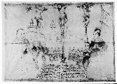 johon kirkkoherrana vuosina 1626-1662 toiminut Kristian Agricola oli kuvattu perheensä kanssa polvistuneeksi ristin juurelle.