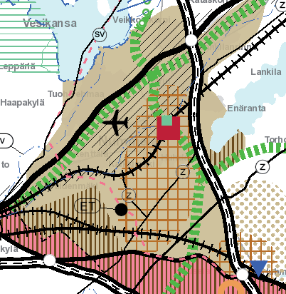 Pisteenkaaren ja Työväentien liikennemäärät ovat varsin pieniä ja nopeudet maltillisia. 55 db(a):n melun arvioidaan ulottuvan katujen keskilinjasta noin 25-30 metrin etäisyydelle.