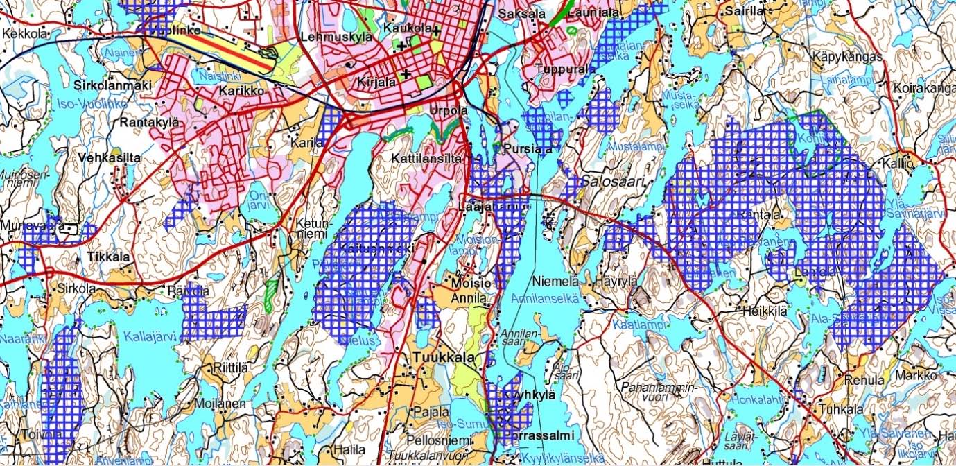 edelleen kasvamaan kaupunkirakenteen tiivistyessä (Mikkelin kaupungin hulevesiohjelma 2012-2017; luonnos,