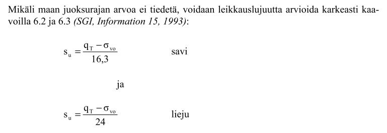 Tulosten tulkinta Suljettu leikkauslujuus 12