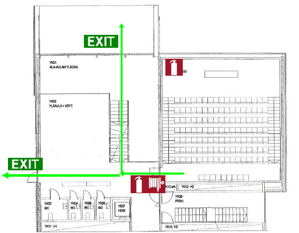 Jöns Budde sali - Naantalin lukion auditorio Paikkakunta/lähiosoite: Vadstenanpolku 4, 21100 Naantali Kerros/poistumistiemäärä: 2 kerrosta, 3 poistumistietä Kiinteistöhuolto/päivystys: