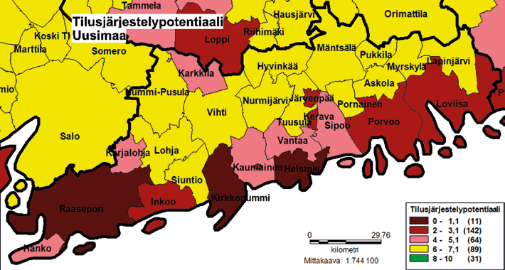 Punainen väri osoittaa heikohkoja mahdollisuuksia. 4.2.