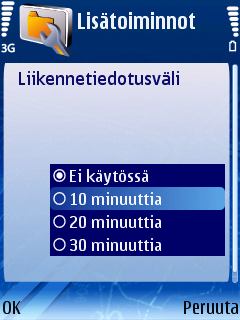 Käyttöpiste [* S60] Määritä käyttöpisteet. Tämä on luettelo käytettävissä olevista GPRS-palveluntarjoajista. Tarvitset käyttöpistettä tietojen käyttämiseen tai lataamiseen.