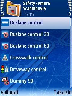 Select and Open Category The content can vary, depending on the available traffic control devices in the selected region.