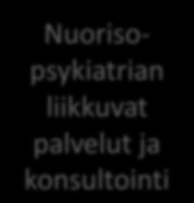 asteen oppilaitokset Perusterveydenhuolto Erityisnuorisotyön koordinointi Seudulliset palvelut Lähipalvelut Nuorten työpajat Maakunnalliset palvelut Sosiaalityö Nuorten syrjäytymistä ehkäisevässä ja