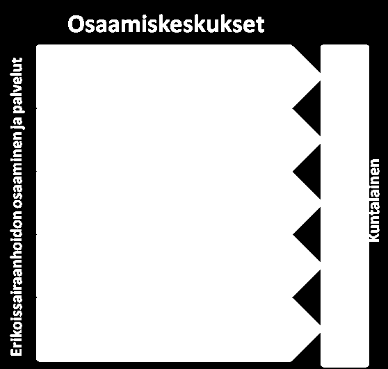 Paljon palveluja, tukea ja hoivaa tarvitsevat vanhukset voisivat asua tehostetun palveluasumisen yksiköissä, jotka lähtökohtaisesti rakennettaisiin muun väestön asumisalueiden ja palveluiden