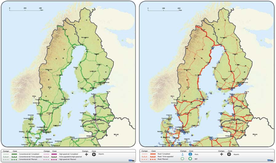 Suomessa tieverkko saa Ruotsia suuremman osan kokonaisinvestoinneista. Tieverkon osuus on 50 prosenttia kokonaisinvestoinneista vuosina 2011 2017 (390 miljoonaa euroa vuonna 2014).