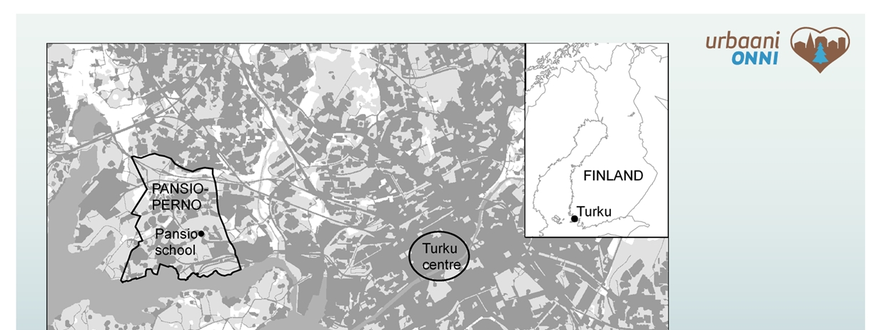 Tutkimus toteutettiin Turussa kahdella asuinalueella, Hirvensalossa sekä Pansio-Pernon alueella.