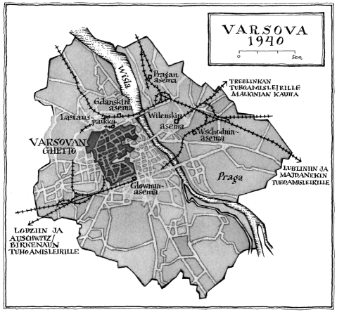 »Tämä päivä, sunnuntai, 13. lokakuuta, antoi minulle omituisen vaikutelman. On ilmeistä, että 140 000 Varsovan esikaupungeissa asuvaa juutalaista ( ) joutuu jättämään kotinsa ja muuttamaan ghettoon.