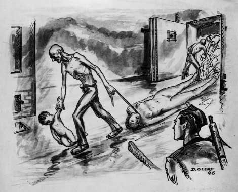 Työntekoa helvetissä Niin kutsuttu Sonderkommando koostui vangeista, jotka saksalaiset pakottivat tekemään kaikkein vastenmielisimmät työt leirissä.