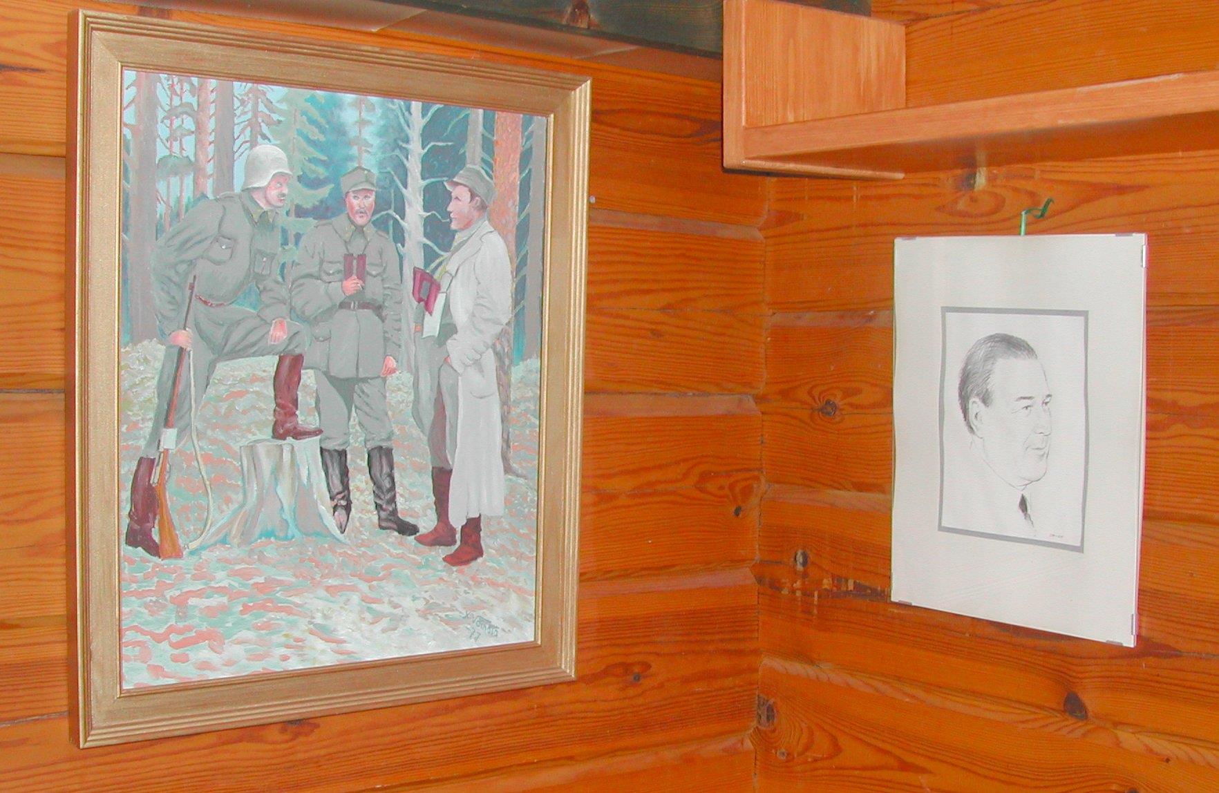 Honkaranta Edellisestä kuvasta on maalannut Koskelainen, komppanian mukana sodassa ollut