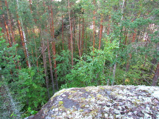 3.2.1. Ruunanpäänniemen pohjoisosa Osa-alue on kalliojyrkänteiden ja niiden välisten murroslaaksojen kirjomaa (Kuva 11.).