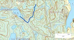UOMAN PITUUS (km) 0,9 Haukilammi RAKENTEET 2 rumpua/putkea ARVIO VEDEN LAADUSTA Humusvettä Ei erityisiä luontoarvoja puroympäristön kannalta.