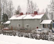 poistettu. Uusi kirkko valmistui v. 1990. Juankosken seurantalo Juankosken tsasouna Toivo Paatela v. 1954.