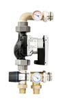 System KAN-therm pumppu- ja sekoitusryhmät sekä venttiilit System KAN-therm pumppuryhmä -tie venttiilillä Pumppuryhmä varmistaa lattialämmityksen optimaalisen ohjauksen sekä lämpötilan pudotuksen