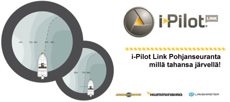 AutoChart ja i-pilot Link Voit yhdistää Humminbird AutoChart syvyyskäyrätallenteet Minn Kota i-pilot Linkin innovatiiviseen