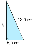 Ratkaisu: Ensin selvitetään kartion korkeus Pythagoraan lauseen avulla.