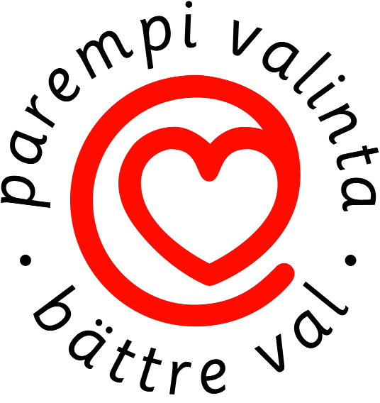 Sydänmerkki kertoo paremmasta valinnasta Sydänmerkki kertoo yhdellä silmäyksellä, että tuote on tuoteryhmässään rasvan määrän ja laadun sekä suolan määrän kannalta parempi valinta Sokerin, kuidun ja