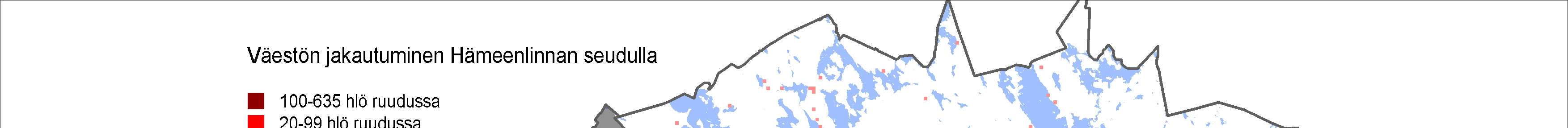 KUVA 2 Uusi Hämeenlinna koostuu erilaisista alueista.