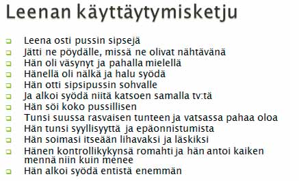 Syö keskittyneesti. Vältä tv:n katselua, lukemista, liiallista keskustelua tai muuta keskittymistä hajottavaa toimintaa ruokailun aikana. Kokeile syödä hiljaisuudessa.