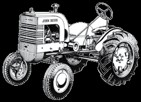 Monikäyttöiset pienet traktorit, kuten LA vuonna 1941, olivat suosittuja hyötytraktoreita pienillä maatiloilla.