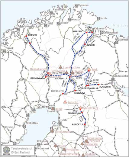 4.8 Liikennejärjestelmät Suomen pohjoisten alueiden liiketoiminnan mahdollisuuksille liikenne- ja viestintäyhteydet ovat avainasemassa.