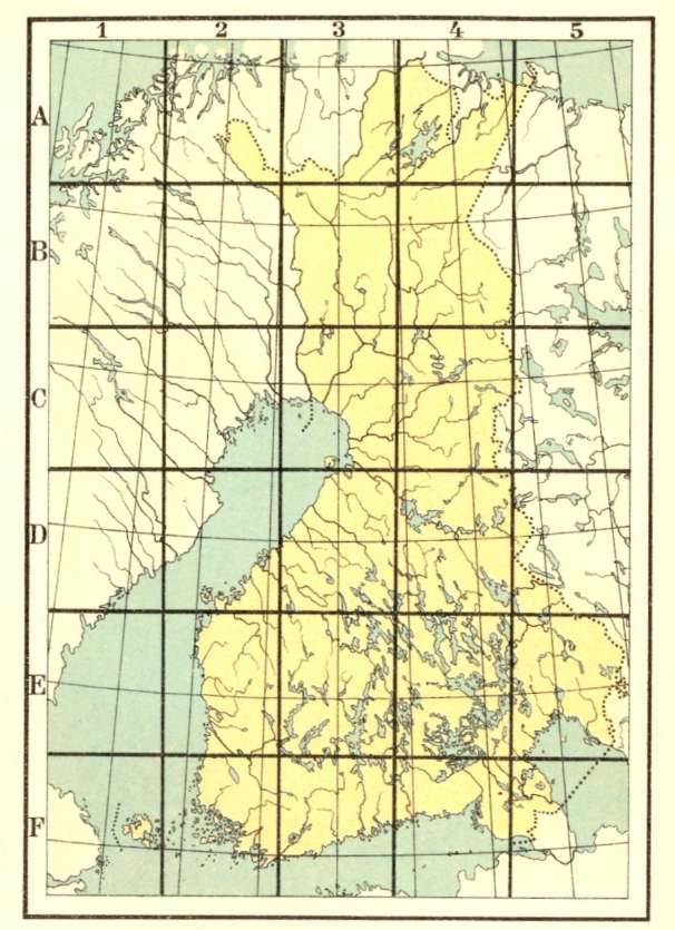 Suomen yleiskartan 1:400000 lehtijako