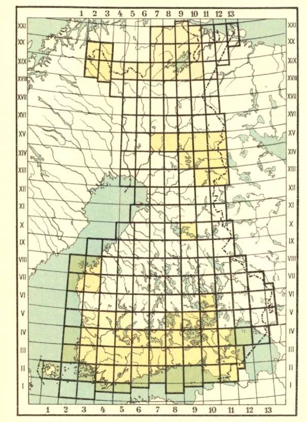 Suomen taloudellisen kartan 1:100000 lehtijako