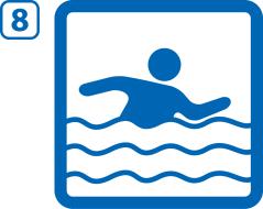 Uimahallissa ei istuinsuojia yleensä ole tarjolla. Istuinsuoja otetaan mukaan saunasta poistuttaessa. Huom!