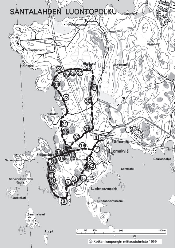 Jos oppaat ovat loppuneet, ilmoita siitä ympäristökeskukseen tai puistotoimistoon.