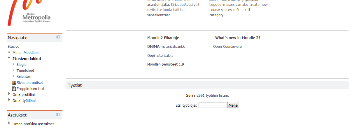 12 1.9 Viestit Moodlessa käyttäjä voi itse säätää, mitä viestejä tulee