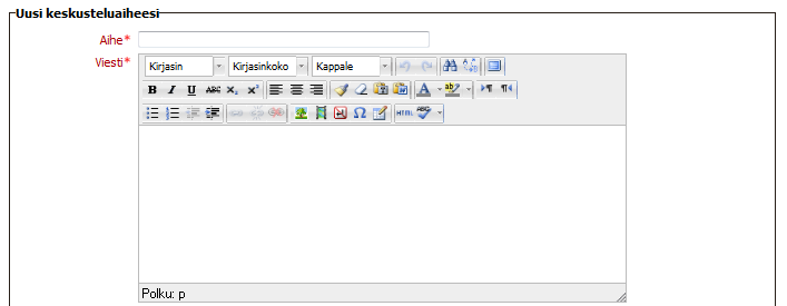 20 4 HTML-tekstieditori Moodlessa on HTML-tekstieditori, jota käytetään esimerkiksi wikiä kirjoittaessa ja osallistuttaessa keskusteluun.