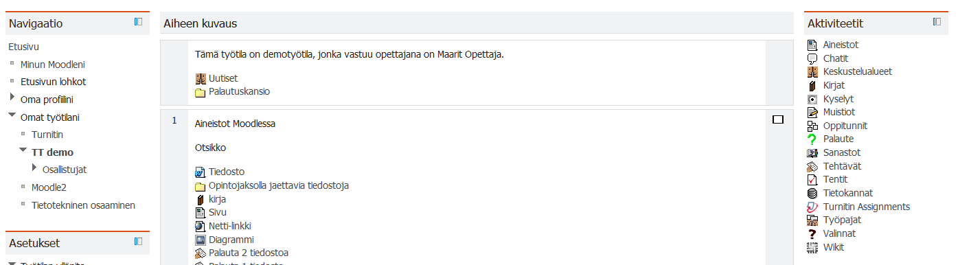 28 5.3 Sivu Sivussa näytetään opettajan tekemiä aineistoja. Sivun saa auki napsauttamalla sen nimeä. 5.4 Web-osoite Web-osoite on linkki web-sivulle.